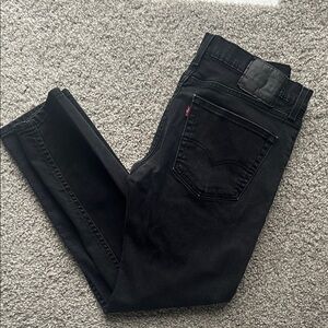 Levi's Men's Dark Black Slim Jeans